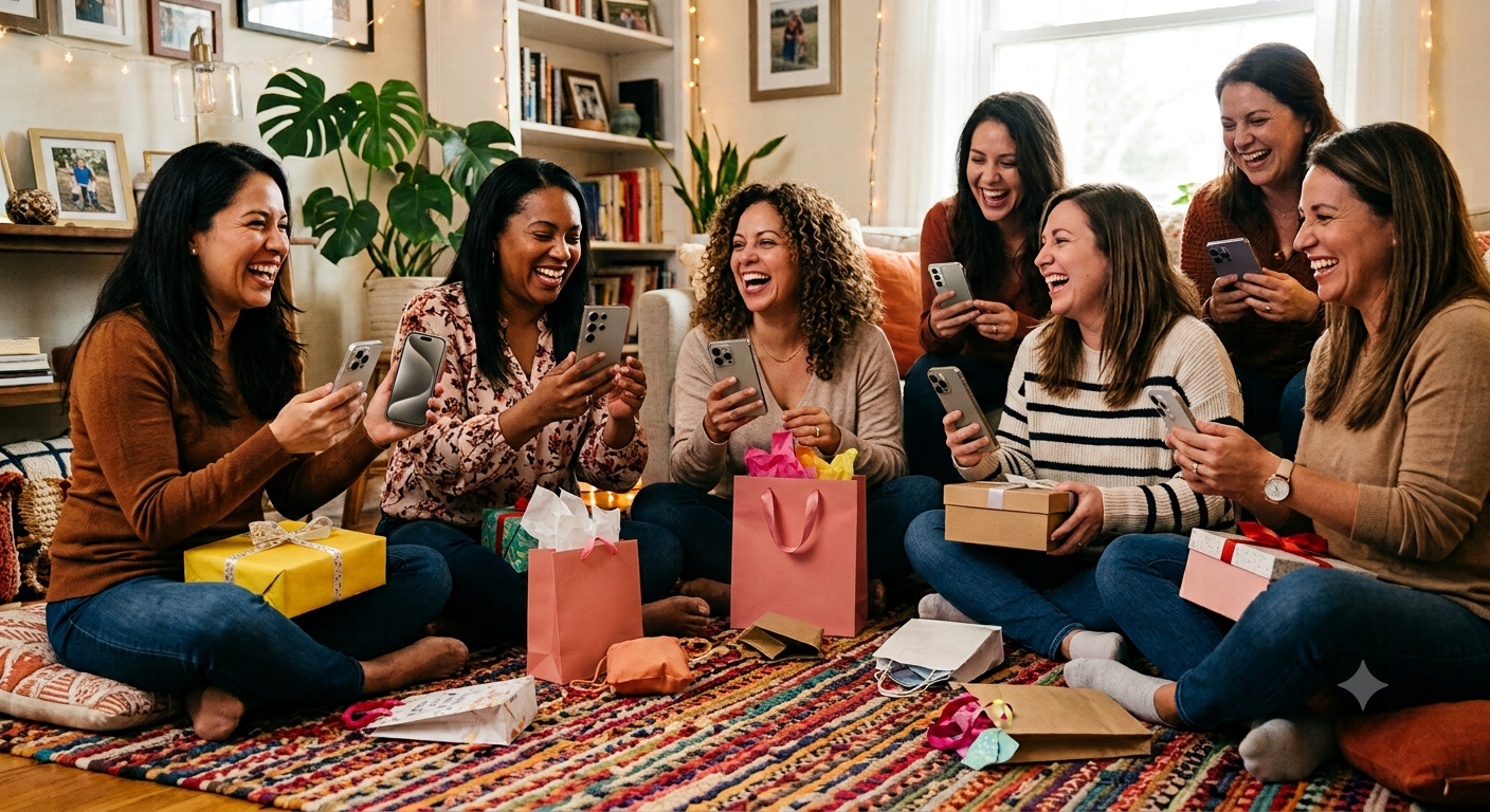 Personas organizando un regalo grupal con Regalify